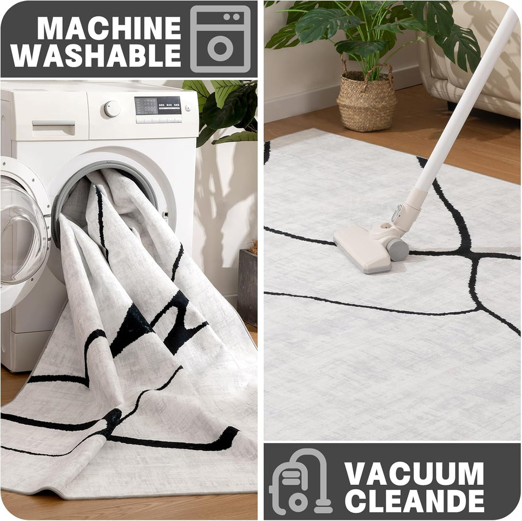 YIHOUSE 5x7 Washable Living Room Rug