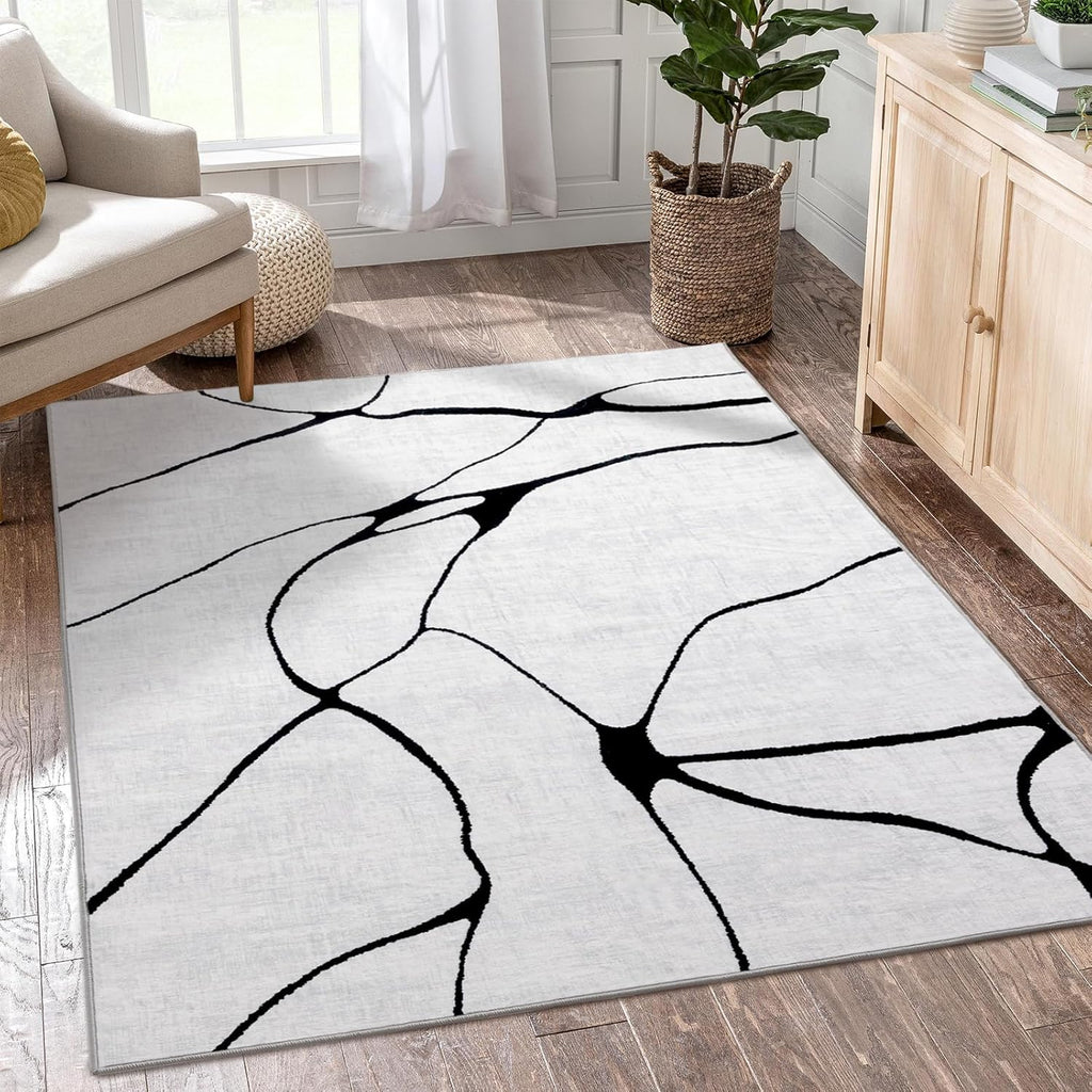 YIHOUSE 5x7 Washable Living Room Rug
