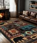 YIHOUSE Rustic Cabin Area Rug