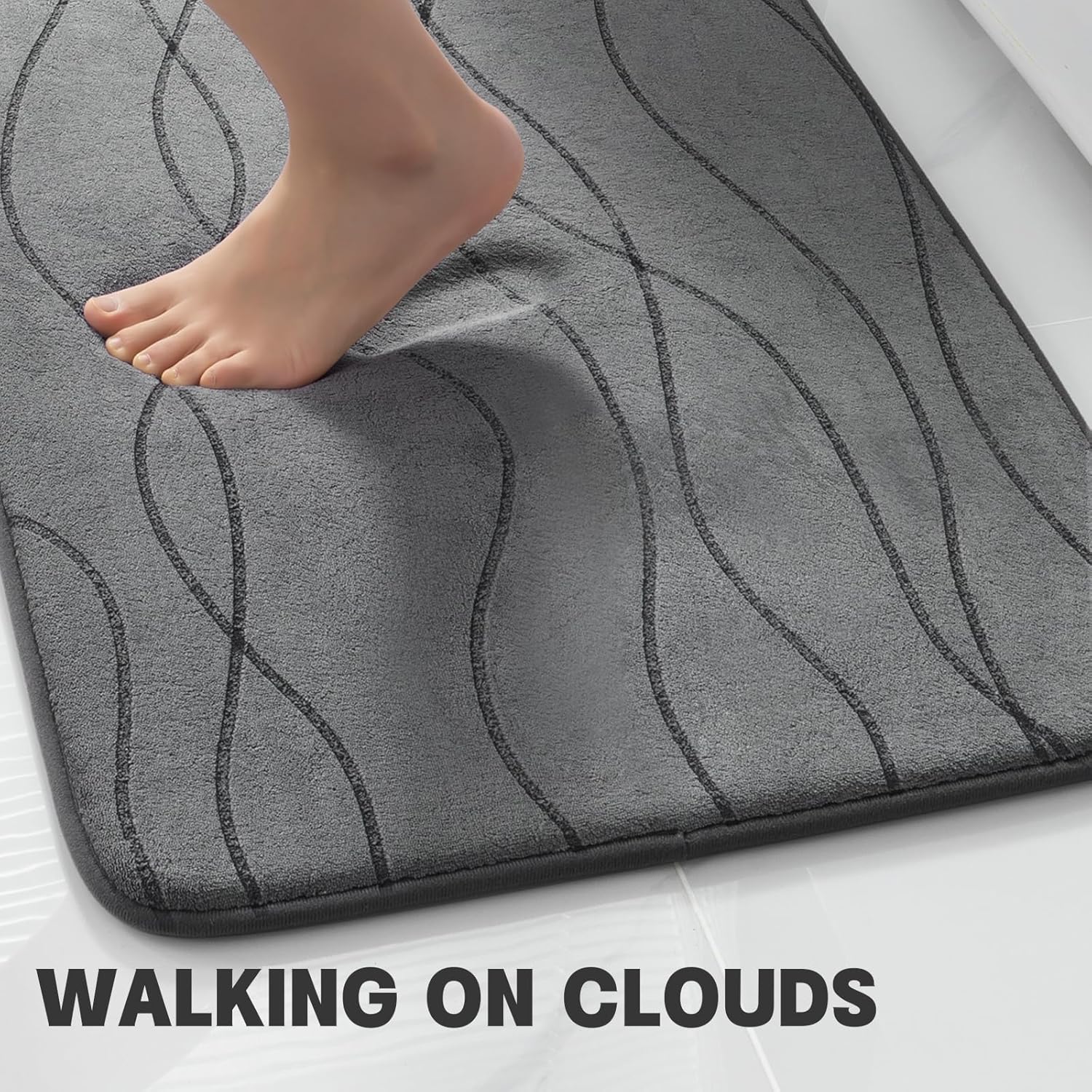 YIHOUSE Memory Foam Bathroom Rug