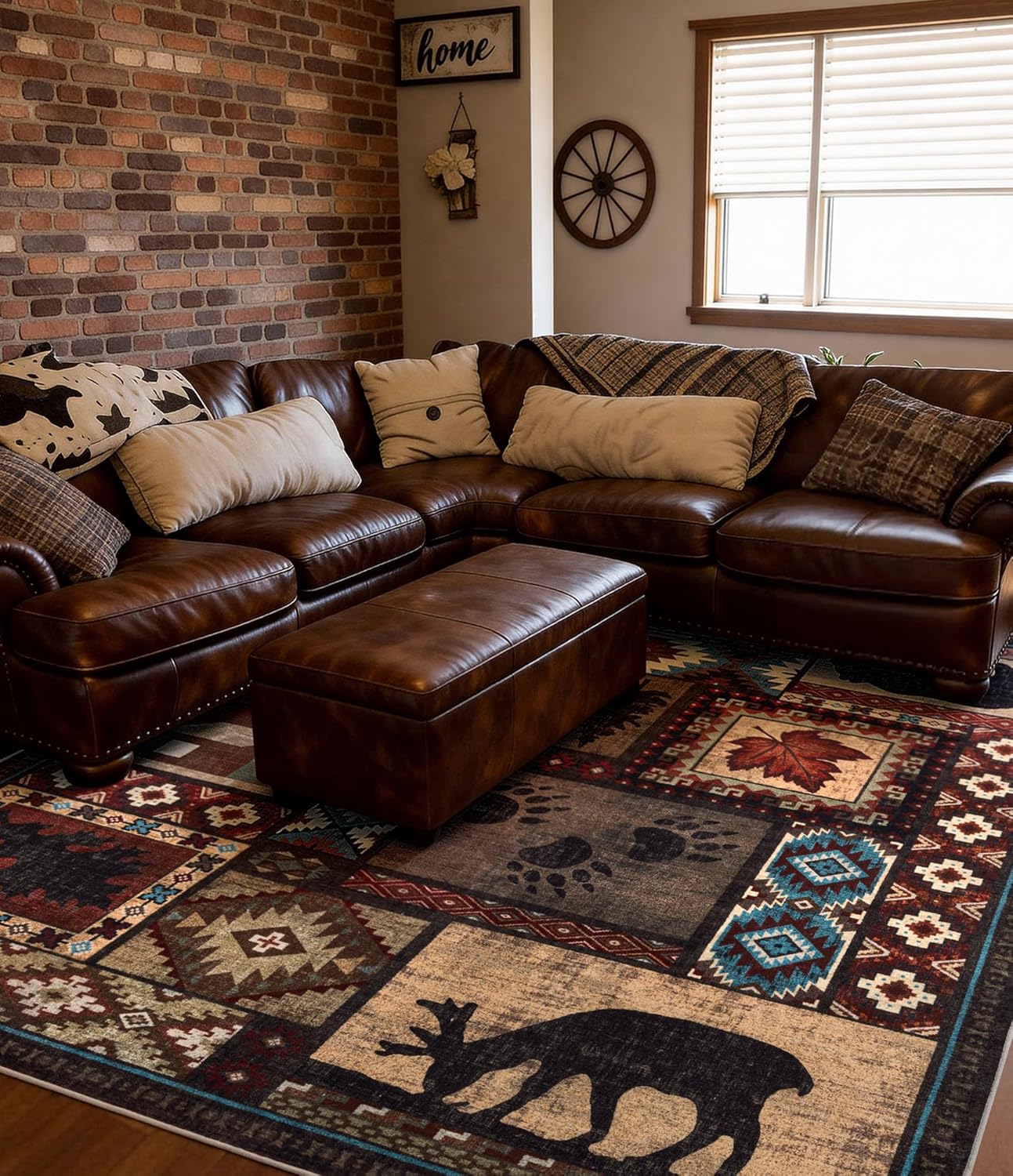 YIHOUSE Rustic Cabin Area Rug