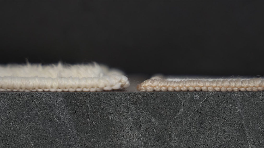 Video showcasing a soft black and cream zebra-pattern YIHOUSE rug with 2X thickness and easy machine-washable care.